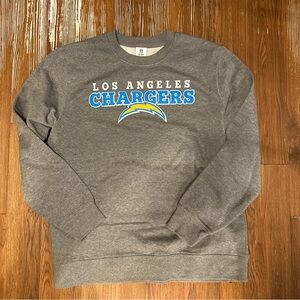Gray Los Angeles Chargers Crewneck Sweatshirt Sweater